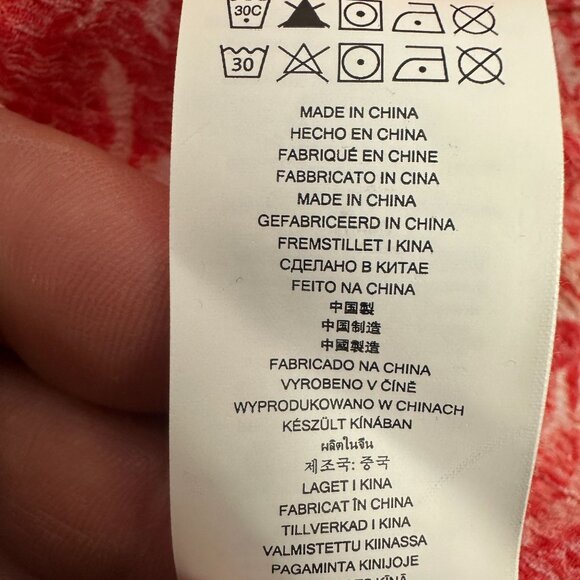 Michael Michael Kors Womens Red & White Floral Wrap Dress Size 3X - Picture 6 of 10